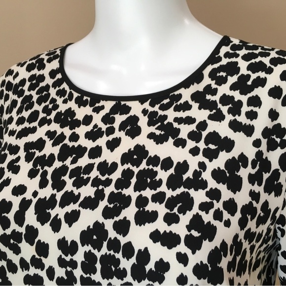 Loft shift dress Jacquard black white - Picture 4 of 10
